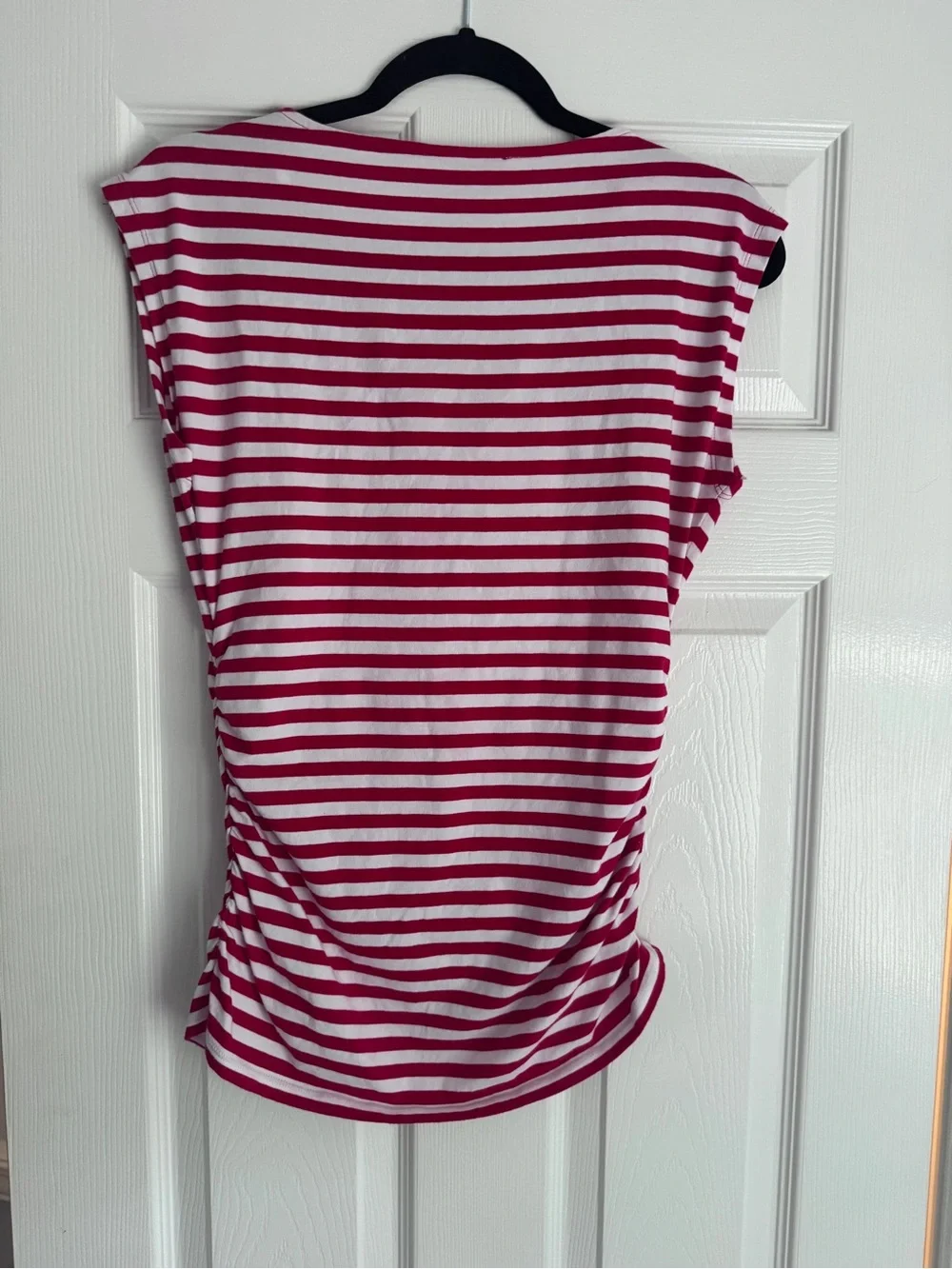 Michael Kors Red and White Striped Sleeveless Americana Cape Cod Summer Tank Top - Picture 7 of 8